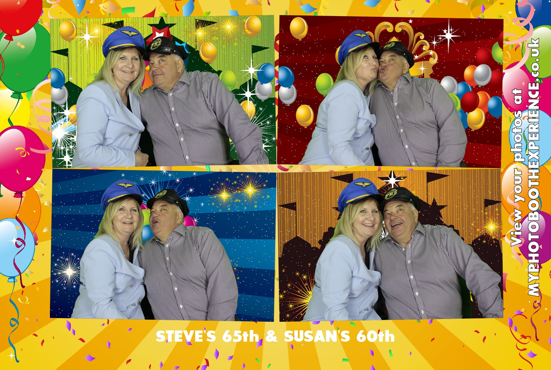 Steve's 65th & Susan 60th Birthday | View more photos from the event at gallery.myphotoboothexperience.co.uk/u/MyPhotoBoothExperienceLtd/Steves-65th-Susan-60th-Birthday